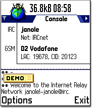 Wireless IRC - полноценный IRC клиент на вашем мобильном телефоне